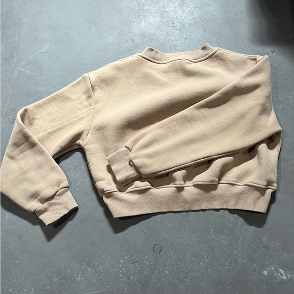 V-Neck Crop Sweatshirt - Picture 3 of 3